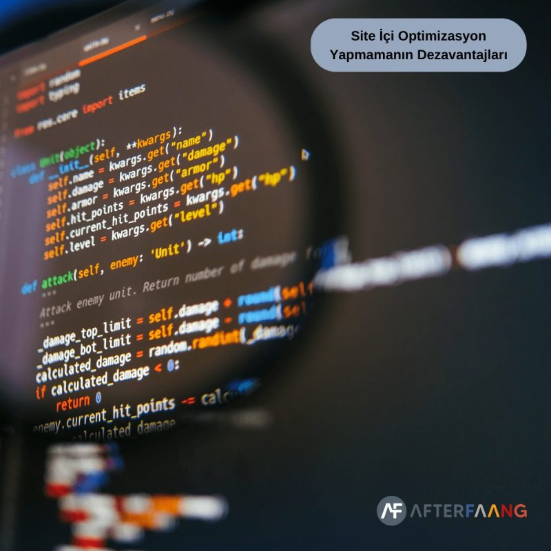 Site İçi Optimizasyon Yapmamanın Dezavantajları