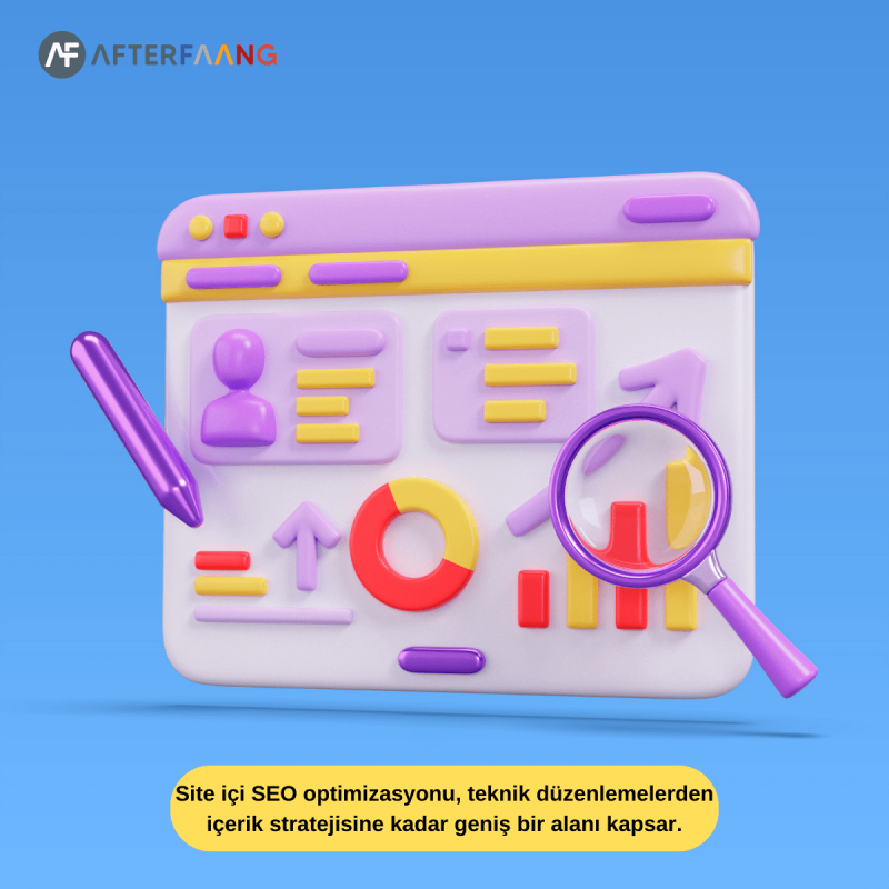 Site içi SEO optimizasyonu, teknik düzenlemelerden içerik stratejisine kadar geniş bir alanı kapsar.