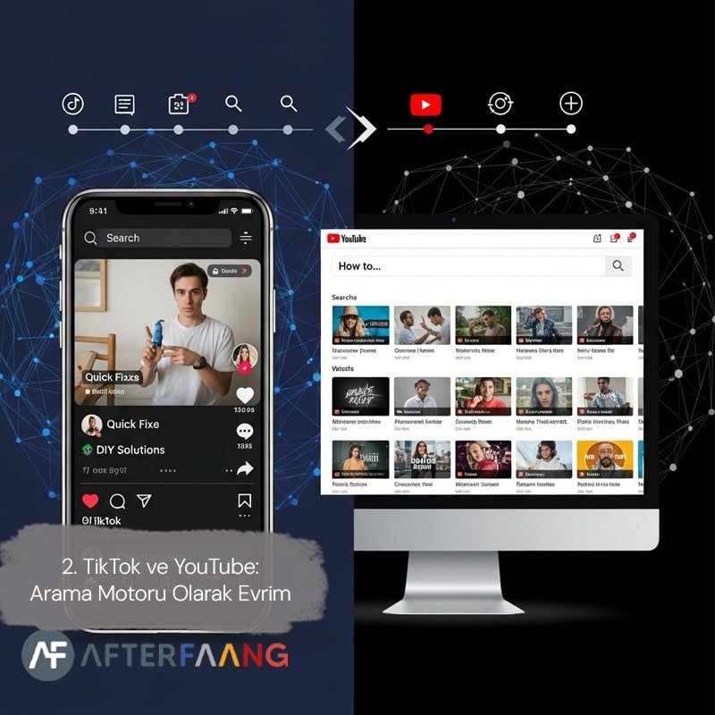 TikTok ve YouTube: Arama Motoru Olarak Evrim