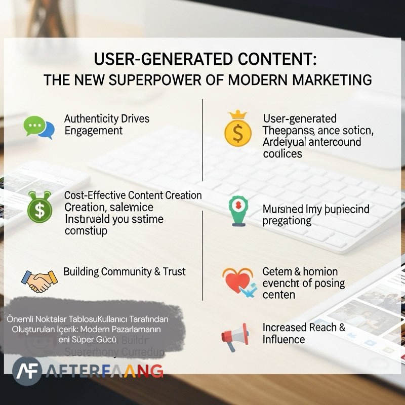 Önemli Noktalar Tablosu Kullanıcı Tarafından Oluşturulan İçerik: Modern Pazarlamanın Yeni Süper Gücü